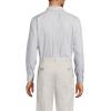 Lands’ End Men’s Tailored Fit No Iron Solid American-Grown Supima Cotton Pinpoint Buttondown Collar Dress Shirt(Fog Gray Glen Plaid)