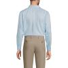 Lands’ End Men’s Tailored Fit No Iron Solid American-Grown Supima Cotton Pinpoint Buttondown Collar Dress Shirt(Oasis Blue/White Ditsy)