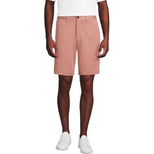 Lands’ End Men’s Traditional Fit 9″ Flex Performance Golf Shorts(Cameo Rose)