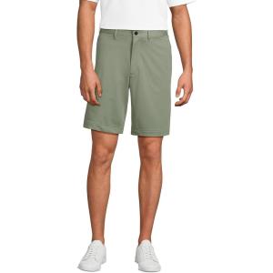 Lands’ End Men’s Traditional Fit 9″ Flex Performance Golf Shorts(Sage)