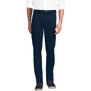 Lands’ End Men’s Travel Kit Slim Fit Chino Pant(Radiant Navy)