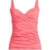Lands’ End Women’s Chlorine Resistant Wrap Tankini Swimsuit Top(Wood Lily)