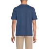 Lands’ End Men’s Super-T Short Sleeve T-Shirt with Pocket(Nautical Blue Heather)