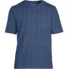 Lands’ End Men’s Super-T Short Sleeve T-Shirt with Pocket(Nautical Blue Heather)