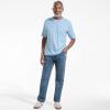 Lands’ End Men’s Super-T Short Sleeve T-Shirt with Pocket(Oasis Blue)