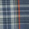 Lands’ End Men’s Traditional Fit Short Sleeve Madras Shirt(Light Indigo Blue Madras)