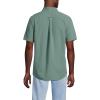 Lands’ End Men’s Short Sleeve Seersucker Shirt(Eucalyptus)