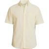 Lands’ End Men’s Short Sleeve Seersucker Shirt(Sweet Butter Stripes)