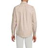 Lands’ End Men’s Traditional Fit No Iron Twill Shirt(Canyon Camel/Blue Plaid)