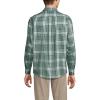 Lands’ End Men’s Traditional Fit No Iron Twill Shirt(Eucalyptus/Navy Plaid)