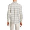 Lands’ End Men’s Traditional Fit No Iron Twill Shirt(Light Gray Stone/Ivory Plaid)
