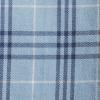 Lands’ End Men’s Traditional Fit No Iron Twill Shirt(Light Indigo Blue Plaid)