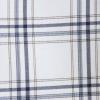 Lands’ End Men’s Traditional Fit No Iron Twill Shirt(White/Indigo Blue Windowpane)