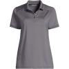 Lands’ End School Uniform Young Women’s Short Sleeve Rapid Dry Polo Shirt(Arctic Gray)