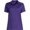 Lands’ End School Uniform Young Women’s Short Sleeve Rapid Dry Polo Shirt(Deep Purple)