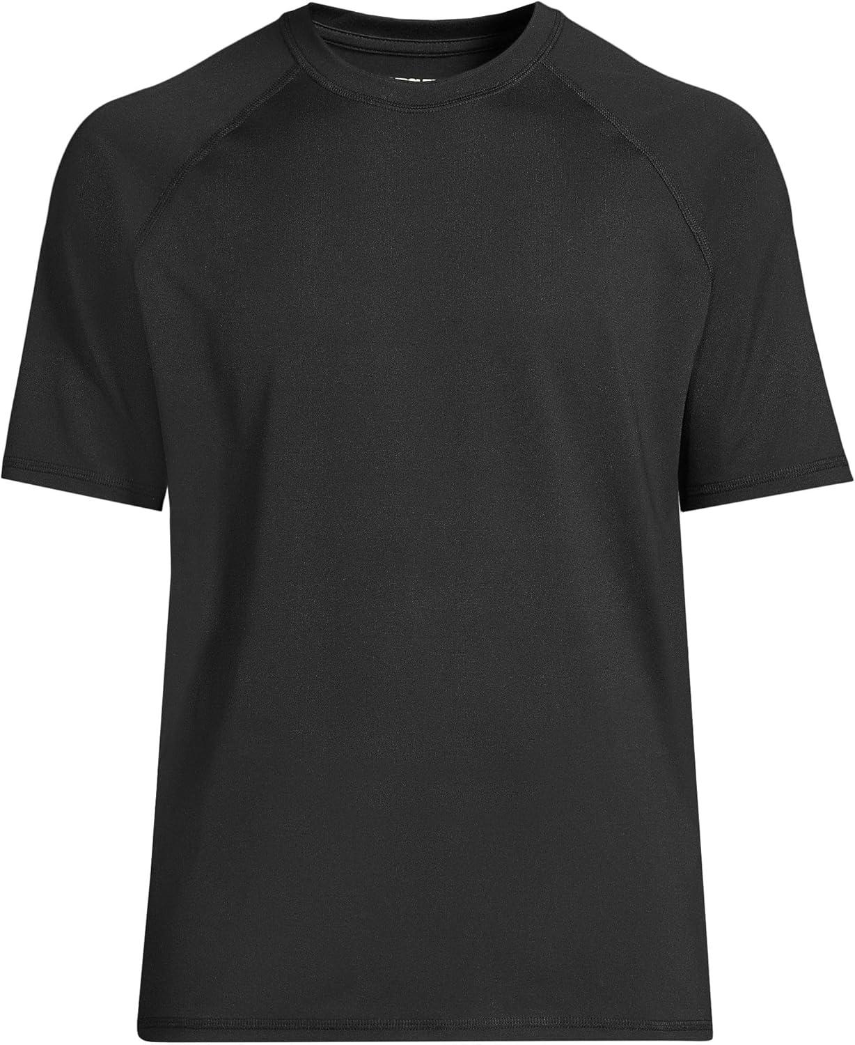 imageLands End School Uniform Mens Short Sleeve Active TeeBlack