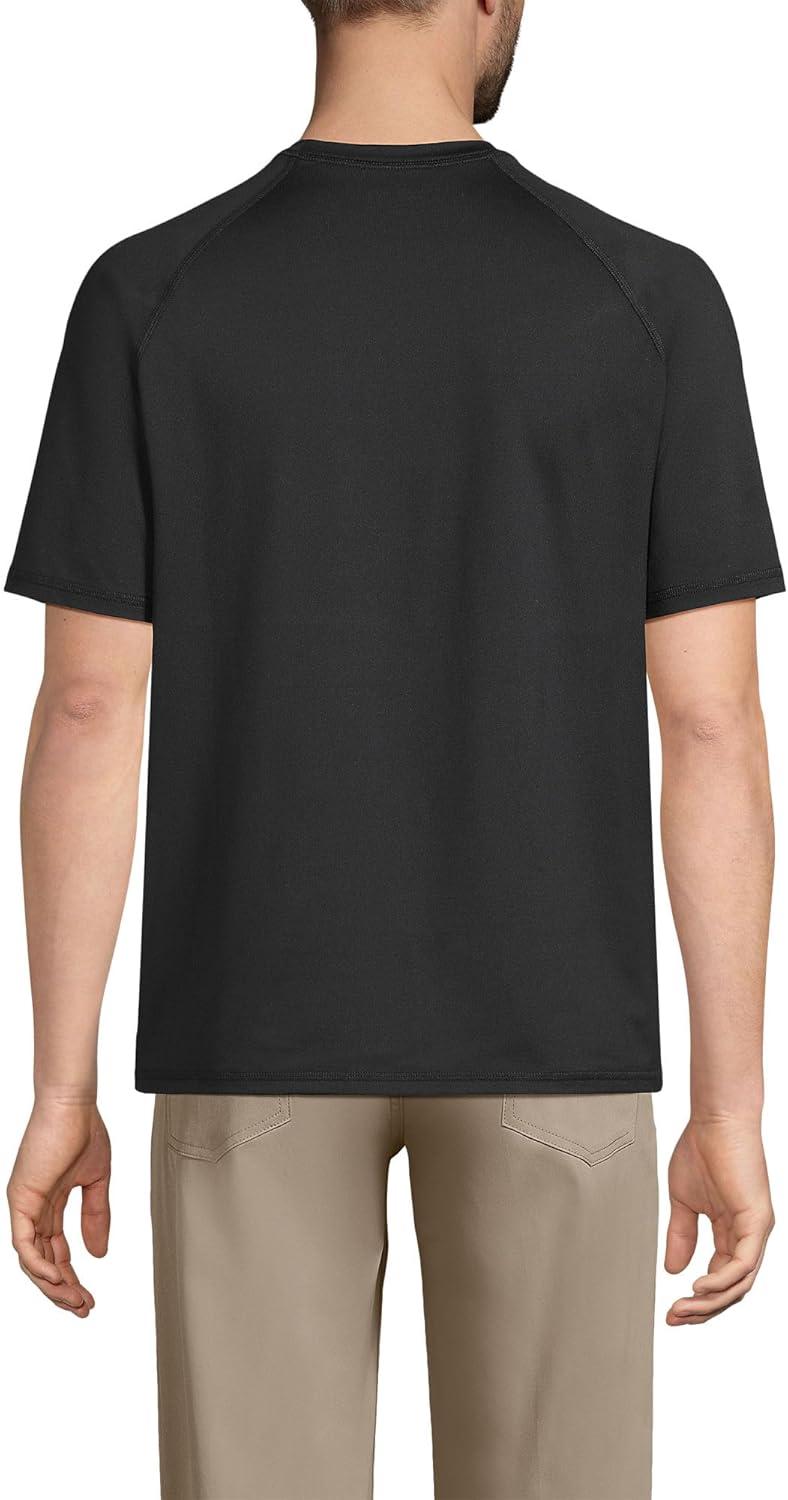 imageLands End School Uniform Mens Short Sleeve Active TeeBlack