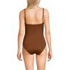 Lands’ End Women’s Smoothing Sweetheart Shirred One Piece(Acorn)