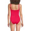 Lands’ End Women’s Smoothing Sweetheart Shirred One Piece(Strawberry)