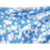 Lands’ End Women’s Tugless High Waisted Swim Boy Shorts(Lake Blue Blossom Floral)