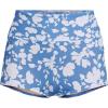 Lands’ End Women’s Tugless High Waisted Swim Boy Shorts(Lake Blue Blossom Floral)