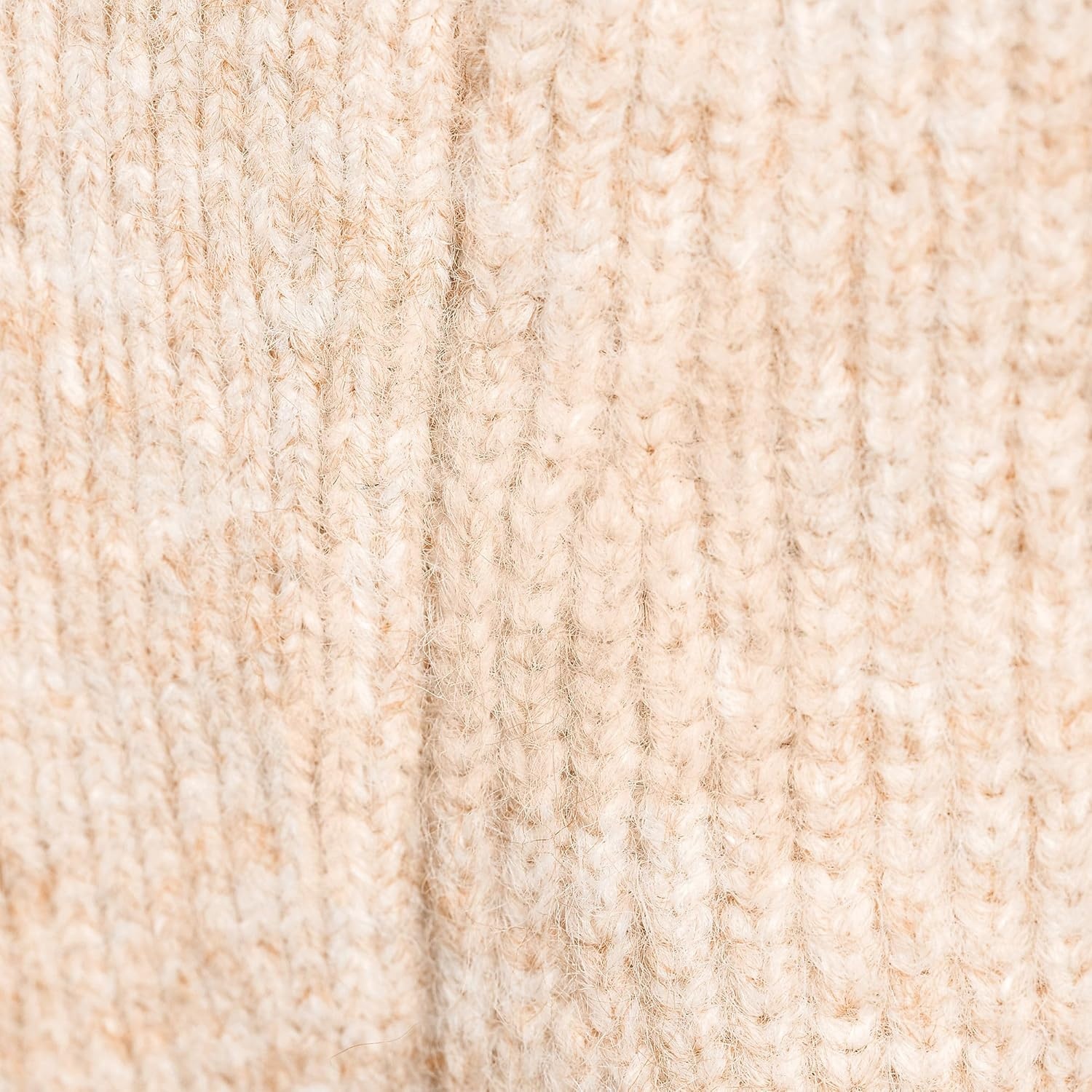 imageLands End Womens Fuzzy Wedged Quarter Zip SweaterLight Champagne Heather
