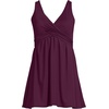 Lands’ End Women’s SlenderSuit V-Neck Wrap Swim Dress One Piece Swimsuit Adjustable Straps(Dark Wine)