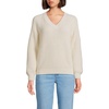 Lands’ End Women’s Drifter Balloon Sleeve Sweater(Fresh Ivory)