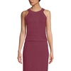 Lands’ End Women’s Gassed Cotton Pointelle Halter Top Sweater Set Top