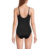 Lands’ End Women’s D-Cup Tugless Thin Strap One Piece Swimsuit(Black)