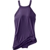 Lands’ End Women’s High Neck Swim Dress Swimsuit(Black Berry)