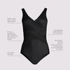 Lands’ End Women’s New SlenderSuit Wrap One Piece Swimsuit(Pink Multi Ombre)