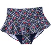 Lands’ End Women’s Ruffle Hem Mini Swim Skirt(Cherries/Deep Sea Navy Plaid)