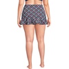 Lands’ End Women’s Ruffle Hem Mini Swim Skirt(Cherries/Deep Sea Navy Plaid)