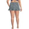 Lands’ End Women’s Ruffle Hem Mini Swim Skirt(Navy Mini Bloom Floral)