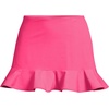 Lands’ End Women’s Ruffle Hem Mini Swim Skirt(Pink Azalea)