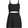 Lands’ End Women’s Tugless Monokini Swim Dress Swimsuit(Black)