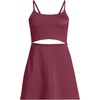 Lands’ End Women’s Tugless Monokini Swim Dress Swimsuit(Burgundy Spritz)