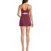 Lands’ End Women’s Tugless Monokini Swim Dress Swimsuit(Burgundy Spritz)