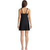 Lands’ End Women’s Tummy Control Surplice Wrap Swim Dress One Piece Swimsuit(Black)