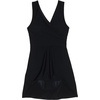 Lands’ End Women’s Tummy Control Surplice Wrap Swim Dress One Piece Swimsuit(Black)
