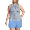 Lake Blue Geo Floral