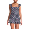 Cherries/Deep Sea Navy Plaid