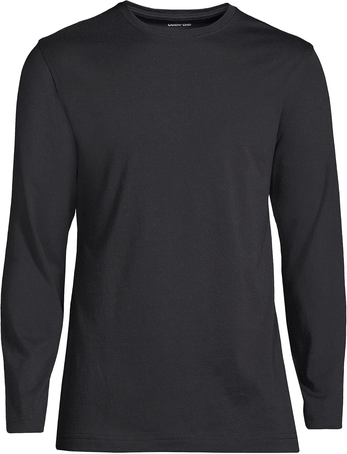 image:imageLands End Mens Long Sleeve AmericanGrown Supima Cotton TeeBlack
