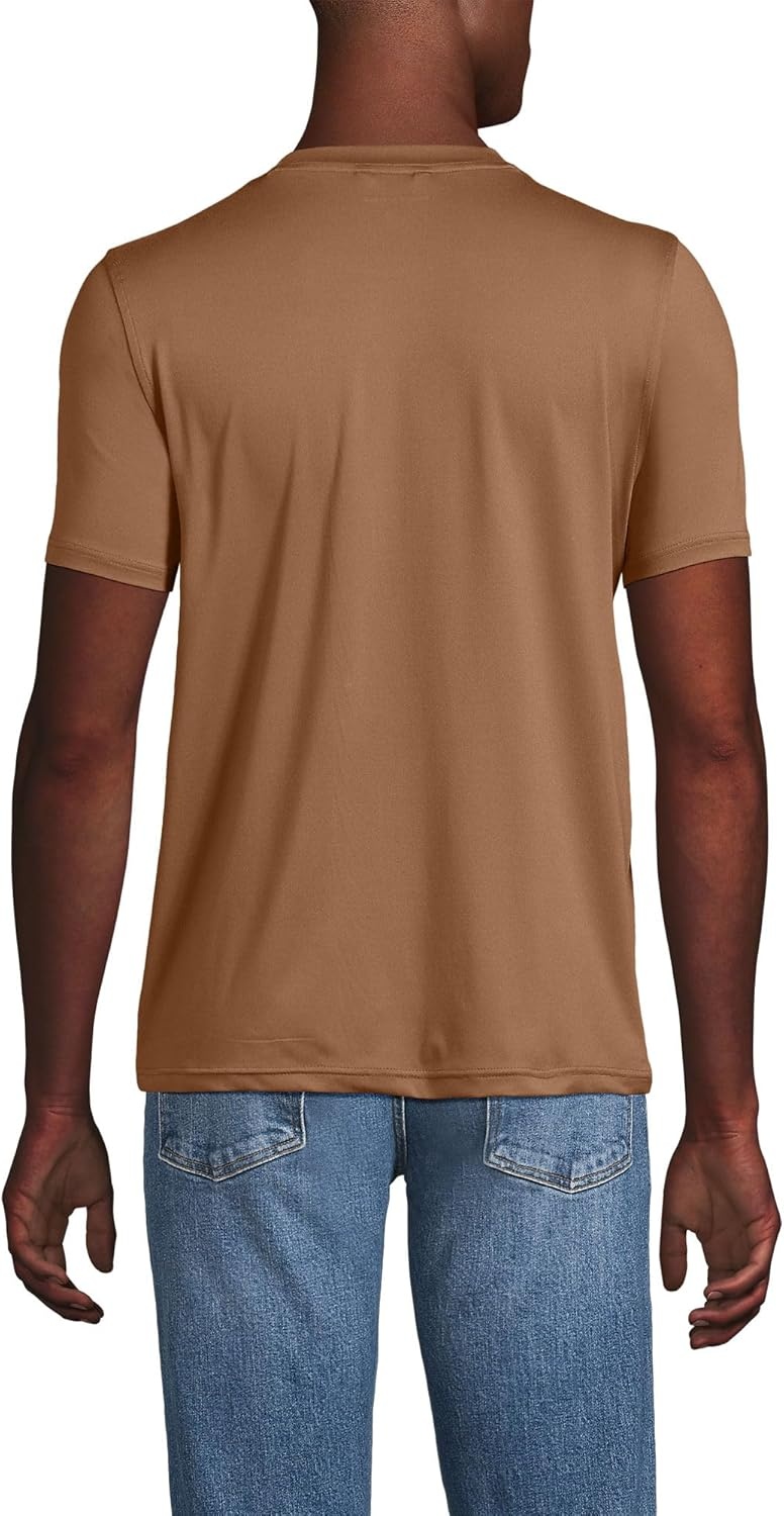 image:imageLands End Mens Short Sleeve Cooling Performance TeeMaple Toffee