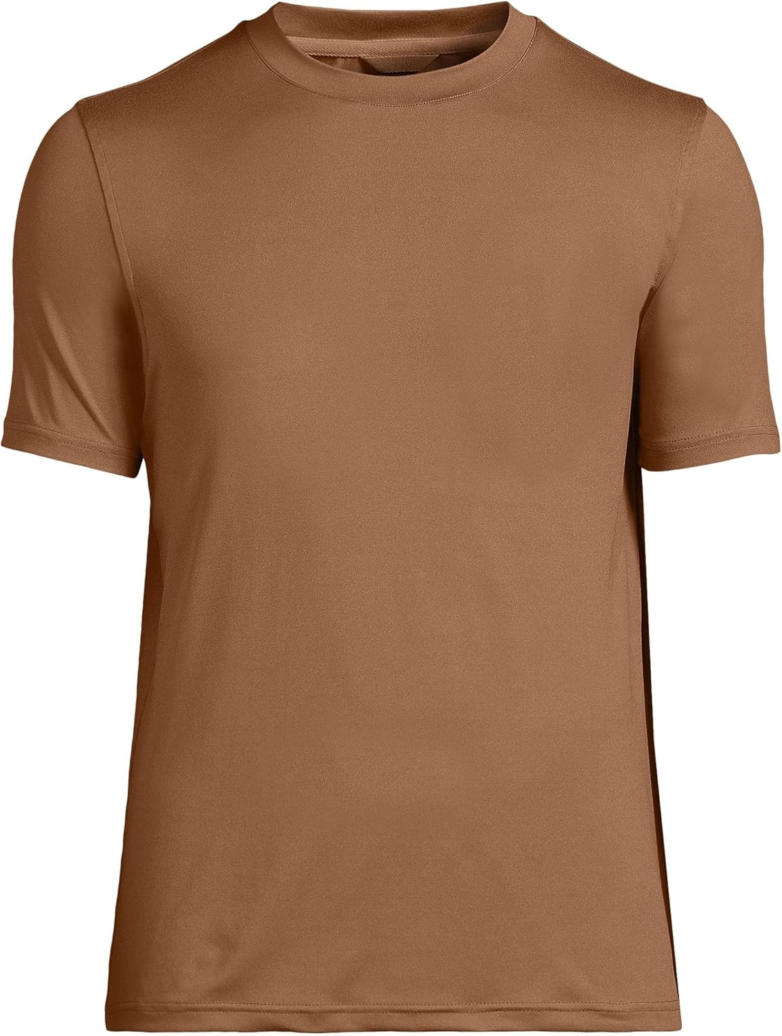 image:imageLands End Mens Short Sleeve Cooling Performance TeeMaple Toffee