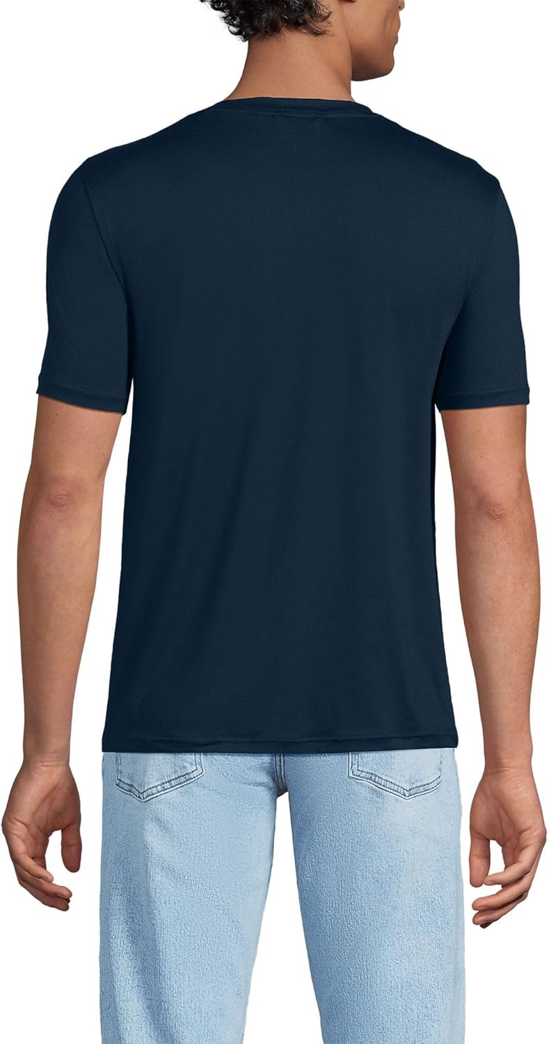 image:imageLands End Mens Short Sleeve Cooling Performance TeeRadiant Navy