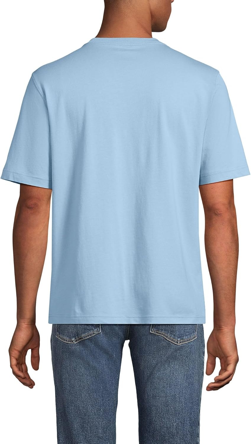 image:imageLands End Mens SuperT Short Sleeve VNeck TShirtOasis Blue