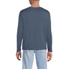 Lands’ End Men’s Long Sleeve American-Grown Supima Cotton Tee(Dusk Indigo Heather)