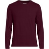 Lands’ End Men’s Long Sleeve American-Grown Supima Cotton Tee(Lush Burgundy)